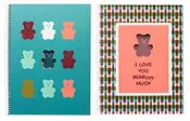 TEDDY BEAR A4 螺旋硬壳笔记本