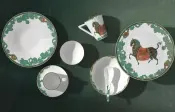 Qing Horse Fine Bone China Collection