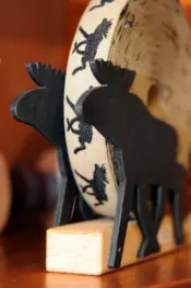 Swedish Ribbons and Wooden Handicrafts