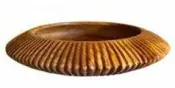 Teak Bowl With Carving