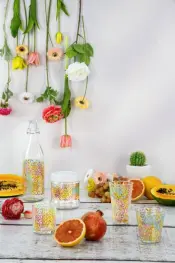 Decover Jasmine Decorated Glassware Collection