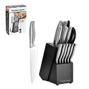 Hamilton Beach 15-Piece Stainless Steel Cutlery Block Set
