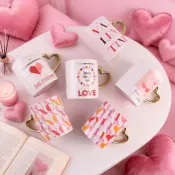 Valentine's Day Ceramic Mug Set