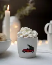 Sogne Driving Home for Christmas Mug