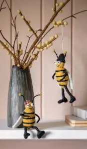 Gry & Sif Bees Felt Decor