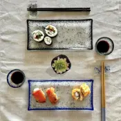 Sushi Serveware Glass Collection