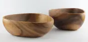 Triangle Shaped Acacia Wooden Bowls