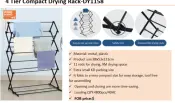 4 Tier Compact Drying Rack