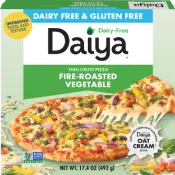 Sütsüz Ateşte Kızartılmış Sebzeli Pizza