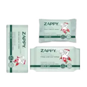 Chusteczki Zappy biodegradowalne do kontaktu z żywnością