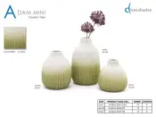 ADAM MINI Porcelain Vase Collection