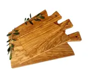 Tagliere in legno di ulivo con manico
