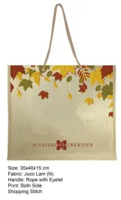 Juco Bag with Twisted Rope Handles