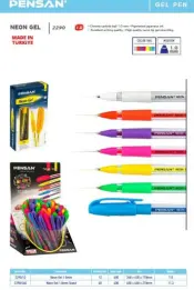 Pensan Neon Gel Pen