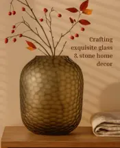 Design Up Living Glass and Stone Vases Objects
