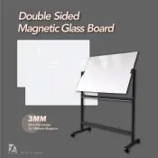 Double-Sided Magnetic Glass Whiteboard