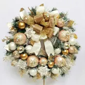 Ghirlanda ornamentale con incastonature in oro rosa