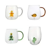3D 340ML Pumpkin Tasting or Other Shape Design Stemless Glasses