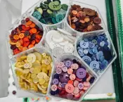 Buttons and Embroidery Threads