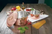 Luxury Line Hammered Copper Pots