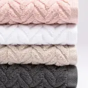 Chevron Cotton Terry Towels