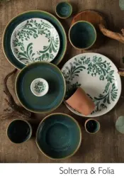 Sango Solterra and Folia Tableware