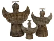 Rattan Jawit Kubu Angel Statue - B 19825 JG S/3