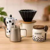 Moka Pot Hand Brewing Kettle and Canister Set
