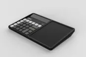 Calcolatrice da scrivania KTW-251AR con lavagnetta per scrittura