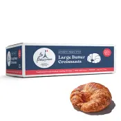 La Parisienne Böyük duzlanmamış kərəli kruassanlar (bişirilməmiş)