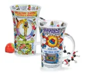 Dunoon Glencoe Healthy Eating Physics Mugs