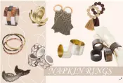 Mixed Material Napkin Rings