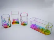 Iridescent Acrylic Organizer Set