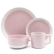 Embossed Stoneware Dinner Set