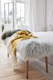 Sheepskin Wool and Fur Throws