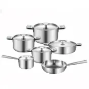 11PC Tri-Ply Steel Cookware Set