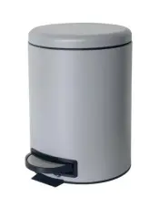 Round Grey Pedal Bin
