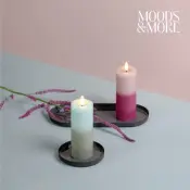 Moods and More LED Candles and Metal Trays