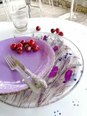 Purple Charger Plate