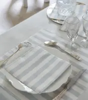 Striped Blue Paper Napkin