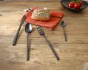 Matte Black Prisme Cutlery