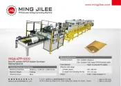 Non-PE Coated Paper Bubble Envelope Machine