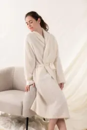 Brushed Cashmere Robe