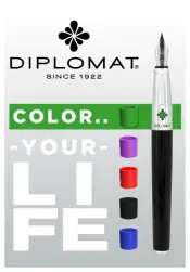 DIPLOMAT CLR Metal Fountain Pen