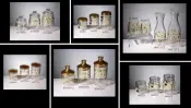 Acrylic Stainless Steel Canister