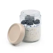 Glass Overnight Oats Jars