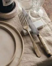 White Carrara Marble Cutlery Rests Set