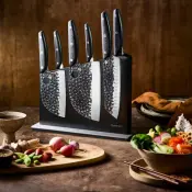 Cuisine::pro KUROI KIBA Sakura Knife Block