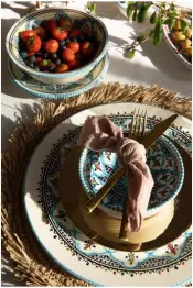 Turquoise Blue Fine Dinnerware Design