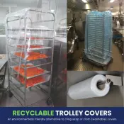 Coperture per carrelli alimentari riciclabili